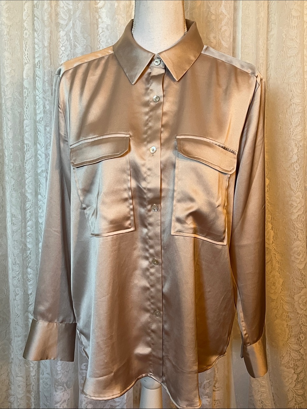 RACHEL ZOE Platinum Blouse - Picture 1 of 8